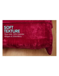 220 X 240cm Mink Blanket Double Sided Queen Soft Plush Bed Faux Throw Rug 800gsm -Household Items Shop 840049840 5 720x928