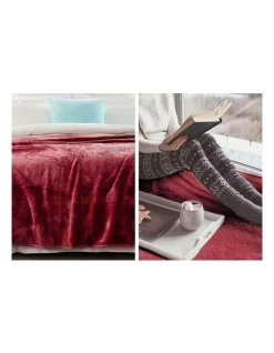 220 X 240cm Mink Blanket Double Sided Queen Soft Plush Bed Faux Throw Rug 800gsm -Household Items Shop 840049840 6 720x928