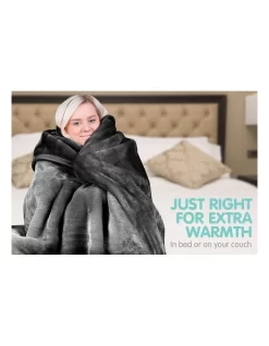 220 X 240cm Mink Blanket Double Sided Queen Soft Plush Bed Faux Throw Rug 800gsm -Household Items Shop 840050020 3 720x928