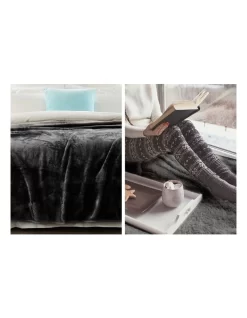 220 X 240cm Mink Blanket Double Sided Queen Soft Plush Bed Faux Throw Rug 800gsm -Household Items Shop 840050020 5 720x928