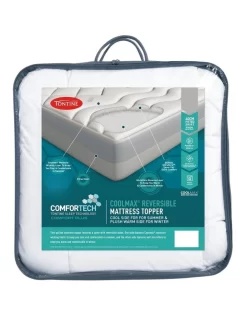 Comfortech Reversible Mattress Topper White