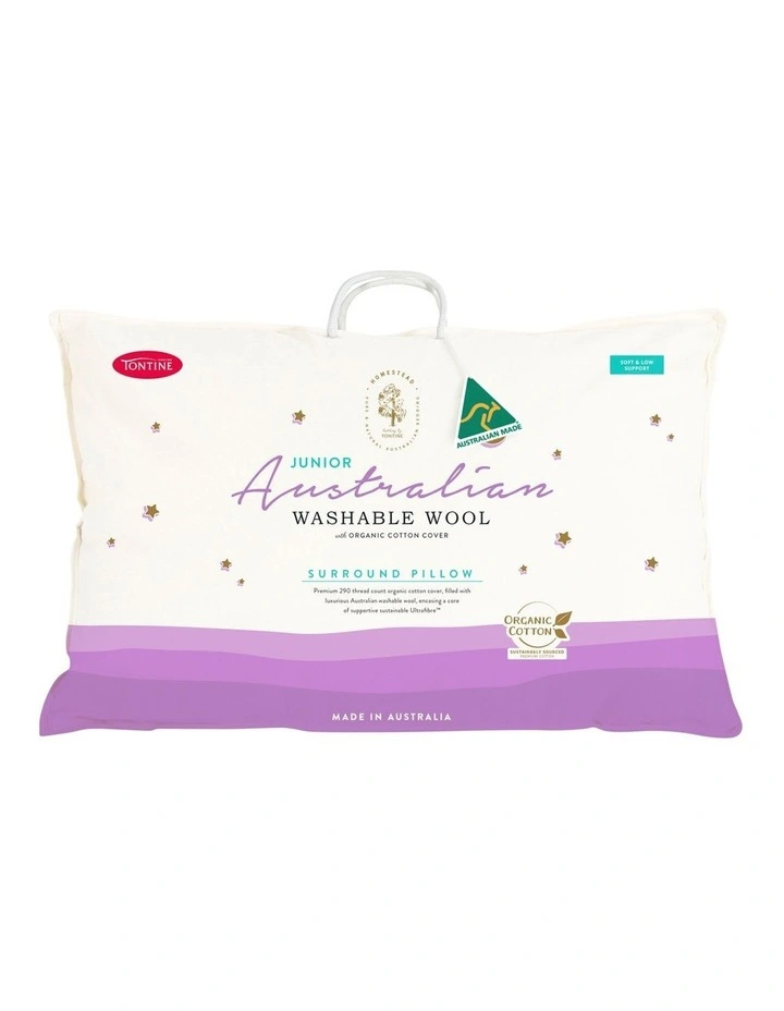 Homestead Junior Australian Washable Wool Pillow White 3 Homestead Junior Australian Washable Wool Pillow White