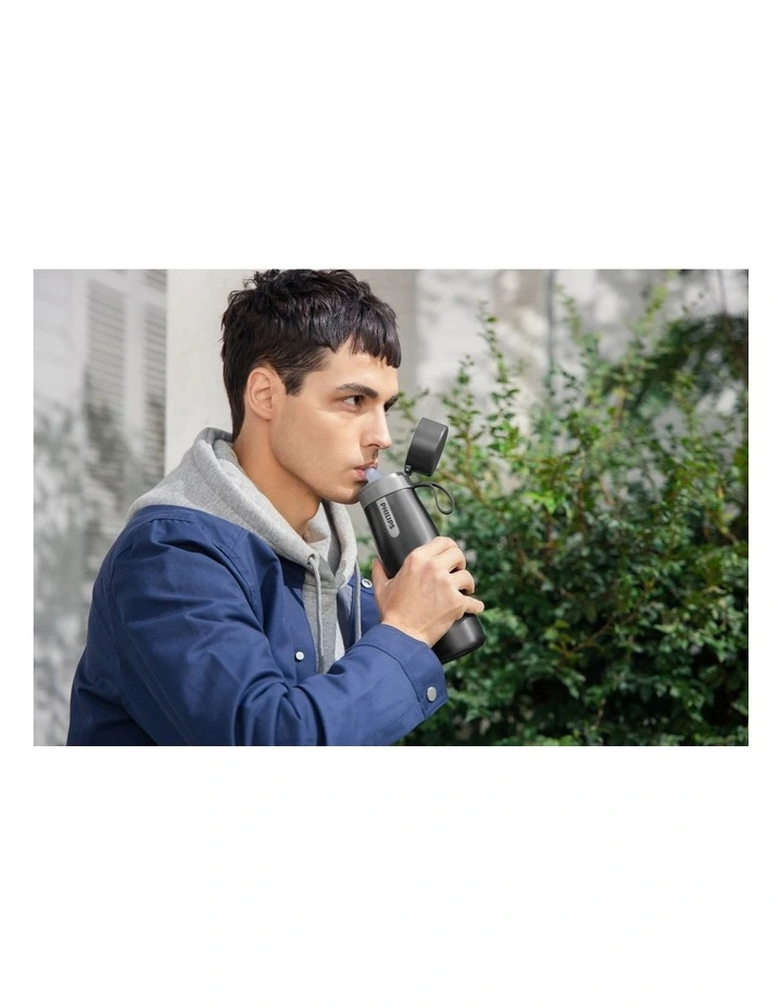 Philips Daily Straw Insulated 550ml Filtration Bottle Grey Daily Filter AWP2771GRR/79 9 Philips Daily Straw Insulated 550ml Filtration Bottle Grey Daily Filter AWP2771GRR/79 - Image 7