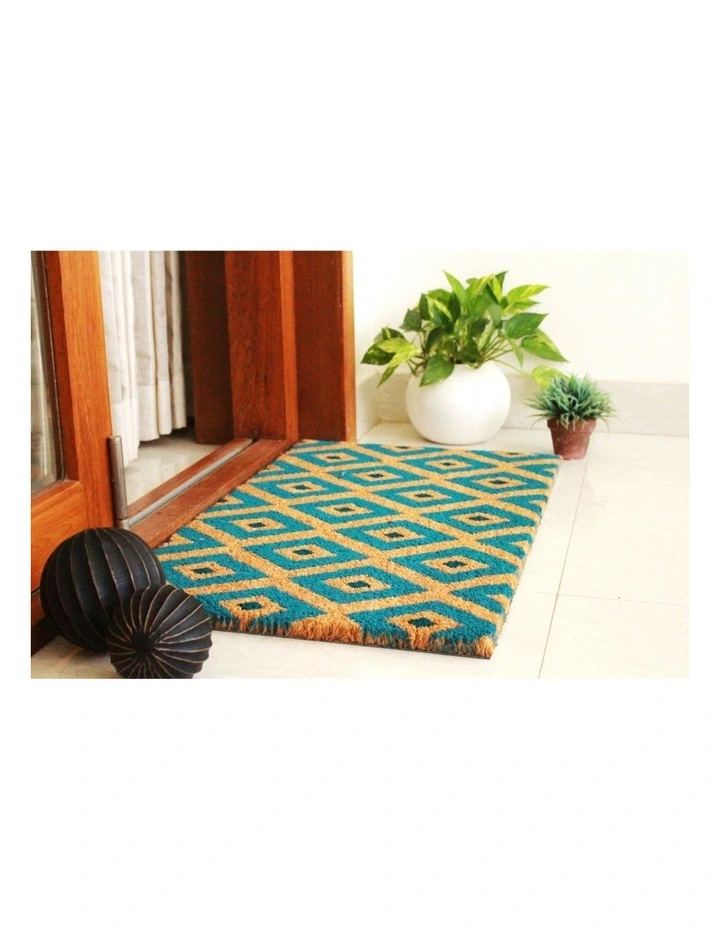 Kimberley Blue PVC Backed Coir Doormat 45x120 Cm 5 Kimberley Blue PVC Backed Coir Doormat 45x120 Cm - Image 3
