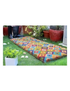 Saman Multicolor Coir Doormat 45x75 Cm -Household Items Shop 840968920 4 720x928