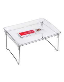 Crystal Elevated Storage Shelf/Tray 31cm Fridge/Pantry Organiser