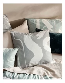 Linen House Arden European Pillowcase Green -Household Items Shop 841410550 841423420 3 720x928