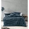 Linen House Shrimpton Quilt Cover Set In Slate Grey