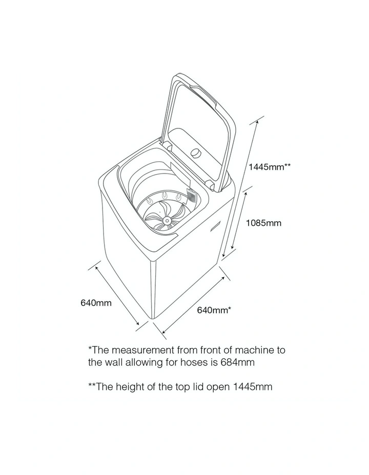 Kleenmaid Best Heavy Duty 12kg Top Load Washing Machine 8 Kleenmaid Best Heavy Duty 12kg Top Load Washing Machine - Image 6
