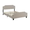 BEF03 Double Size Wooden Upholstered Bed Frame Beige -Household Items Shop 842431960 1 720x928