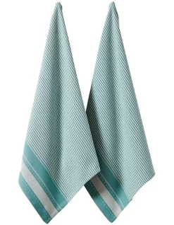 Mason Tea Towel 2Pk Gum Leaf