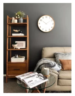 SCARLETT White 35cm Silent Wall Clock -Household Items Shop 847738810 5 720x928