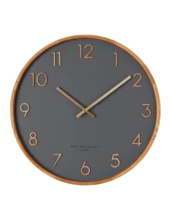 SCARLETT Charcoal 50cm Wall Clock