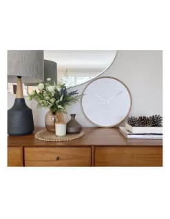 Freya White 50Cm Wall Clock 12 Freya White 50Cm Wall Clock -Household Items Shop 847739350 4 720x928