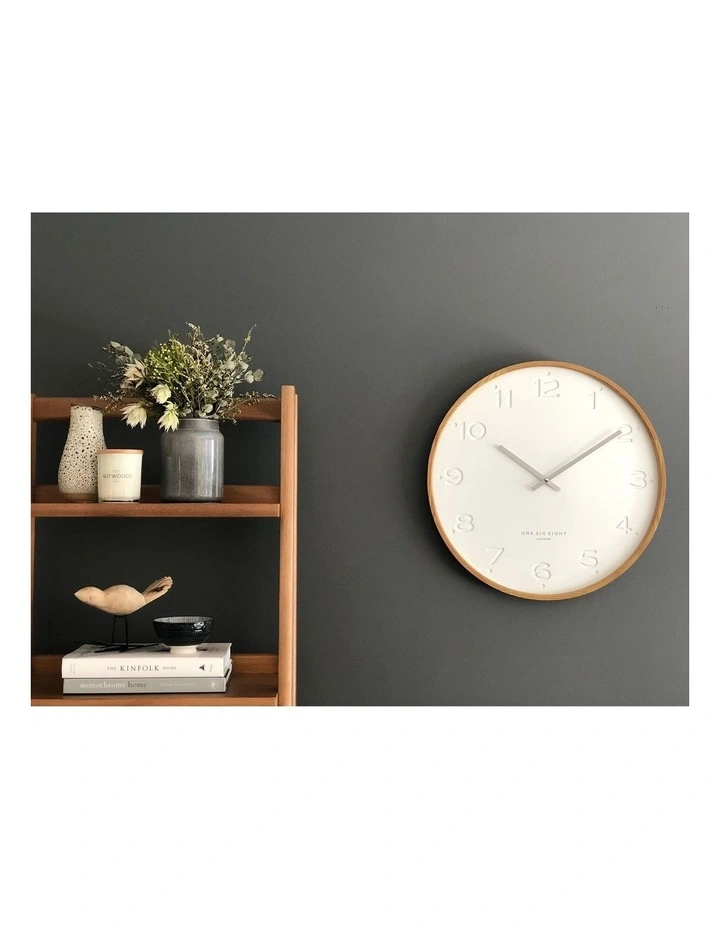 Freya White 50Cm Wall Clock 8 Freya White 50Cm Wall Clock - Image 6