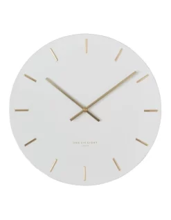 Luca White 30Cm Silent Wall Clock