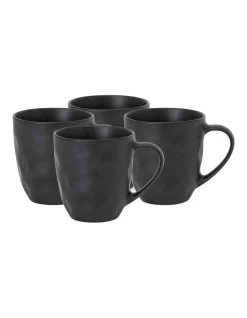 Napier Mug Set 330ml Set Of 4 Black