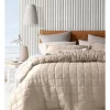 Sandy Cape Washed Belgian Linen Quilted Coverlet Moonbeam -Household Items Shop 849720970 849721240 1 720x928