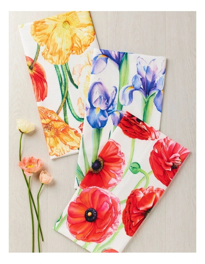 Maxwell & Williams Katherine Castle Floriade Tea Towel 50x70cm Tulip 4 Maxwell & Williams Katherine Castle Floriade Tea Towel 50x70cm Tulip - Image 2