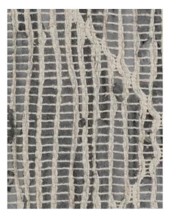 Doran Hand Woven Rug Leather/Cotton 200x300cm Grey -Household Items Shop 850880440 3 720x928