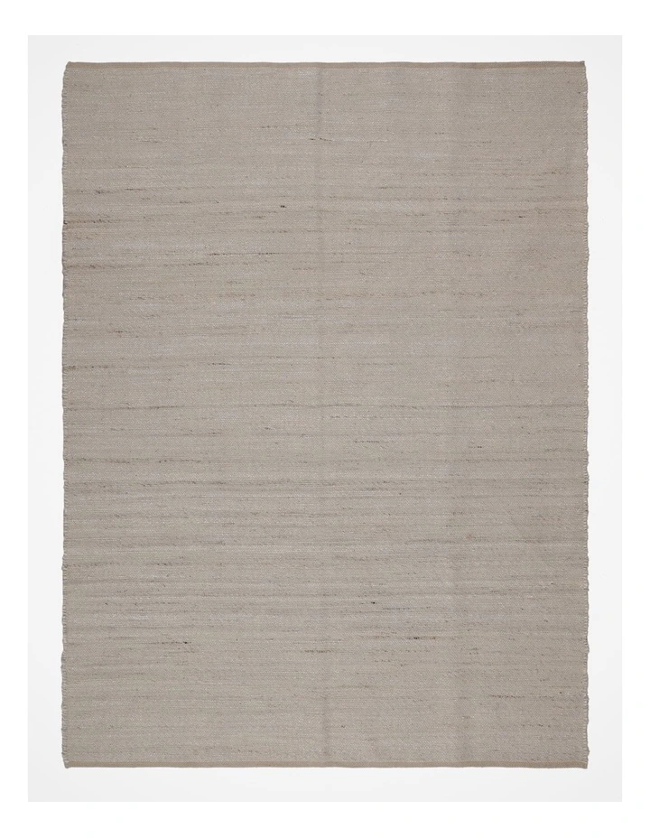 Luna Handwoven Rug Wool Hemp & Cotton 160x230cm Ivory/Grey 3 Luna Handwoven Rug Wool Hemp & Cotton 160x230cm Ivory/Grey