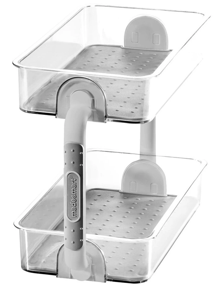 Clear 2-Tier Spice Organiser 26.4 X 12.6 X 18.3cm 3 Clear 2-Tier Spice Organiser 26.4 X 12.6 X 18.3cm