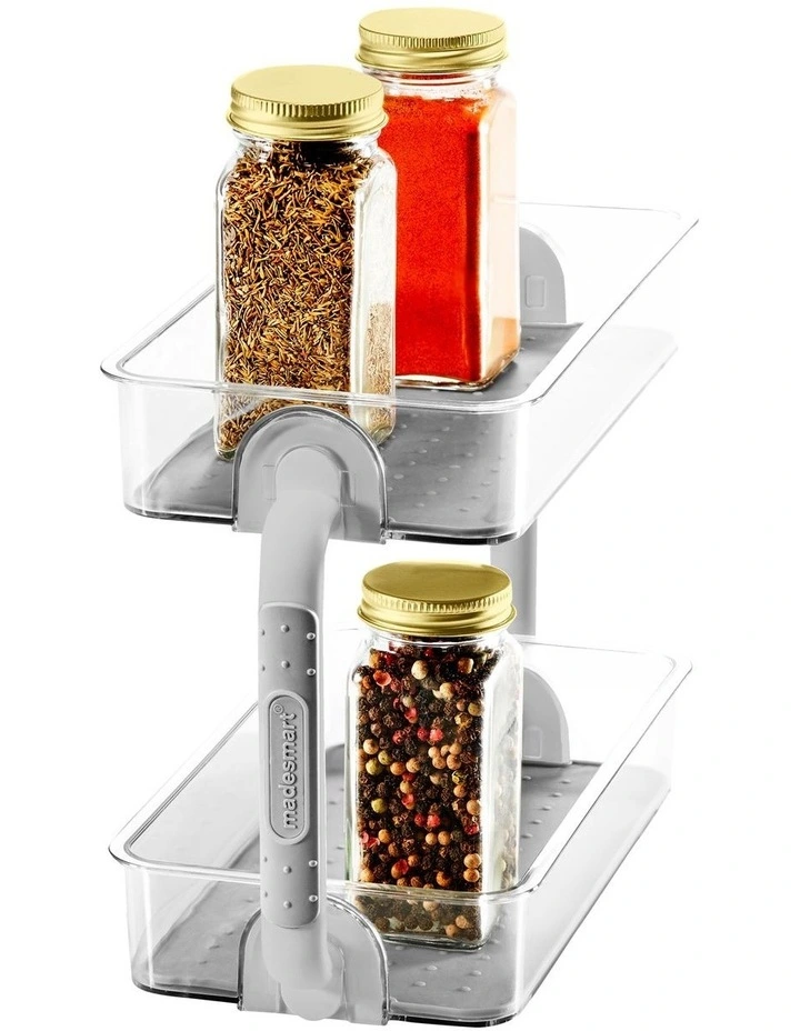 Clear 2-Tier Spice Organiser 26.4 X 12.6 X 18.3cm 4 Clear 2-Tier Spice Organiser 26.4 X 12.6 X 18.3cm - Image 2