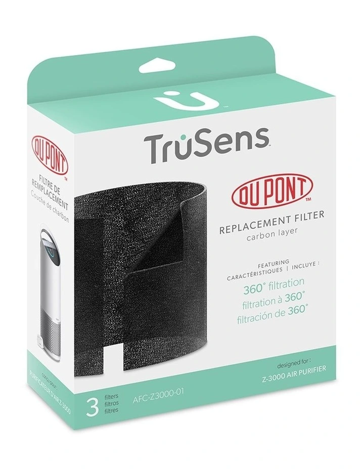 3 Pack Trusens Dust/Odour Capture Carbon Replacement Filter For Z3000 Air Purifier 5 3 Pack Trusens Dust/Odour Capture Carbon Replacement Filter For Z3000 Air Purifier - Image 3