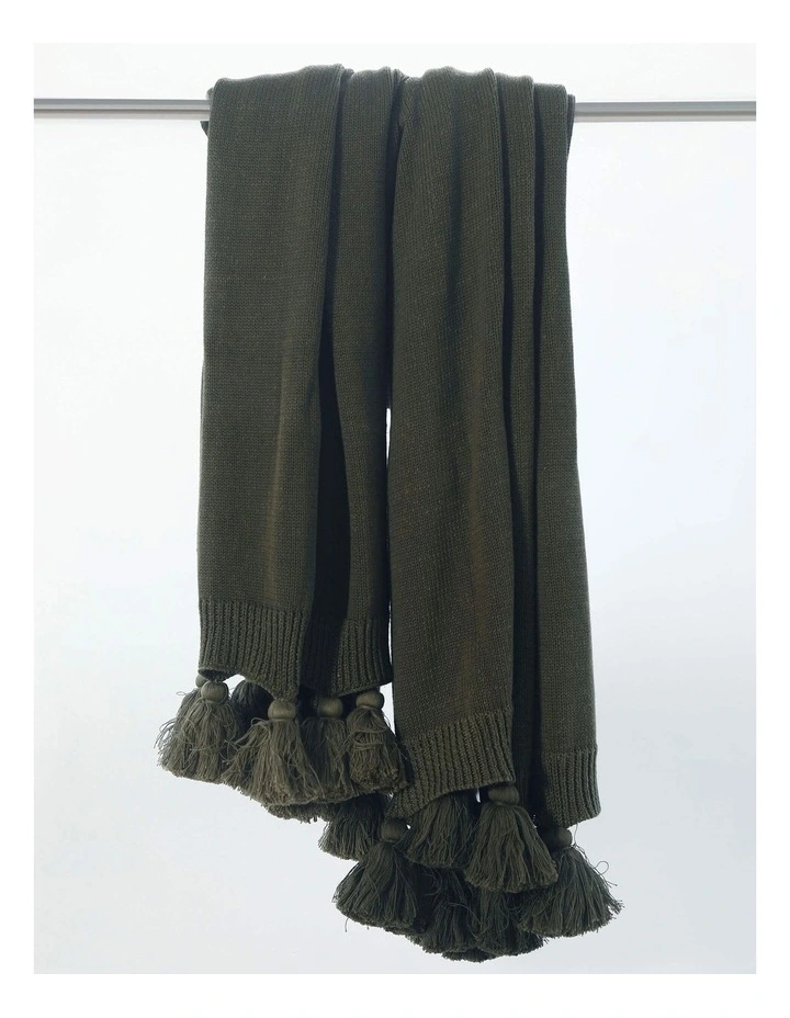 Birch Throw In Olive 4 Birch Throw In Olive - Image 2