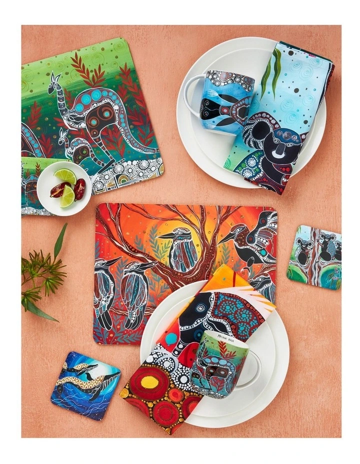 Maxwell & Williams Melanie Hava Journeys Cork Back Placemat Set Of 4 Assorted Boxed 4 Maxwell & Williams Melanie Hava Journeys Cork Back Placemat Set Of 4 Assorted Boxed - Image 2