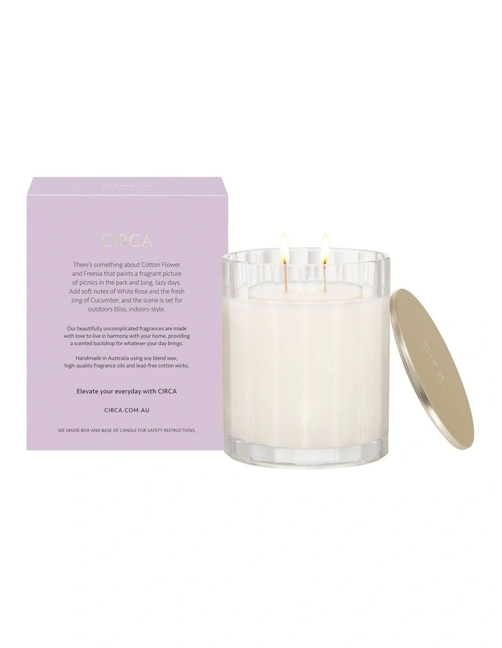 Cotton Flower & Freesia Scented Soy Candle 350g 4 Cotton Flower & Freesia Scented Soy Candle 350g - Image 2