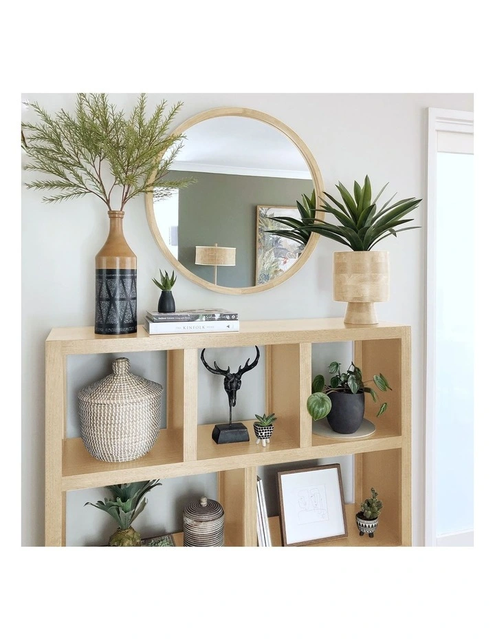 Tina 60cm Light Solid Wood Mirror 6 Tina 60cm Light Solid Wood Mirror - Image 4