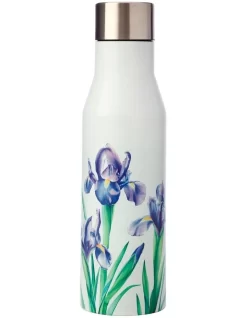 Maxwell & Williams Katherine Castle Floriade Double Wall Insulated Bottle 450ML Irises