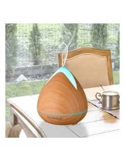 Cool Mist Ultrasonic Diffuser With 3 Pack Essential Oils Light Wood -Household Items Shop 865056160 3 720x928