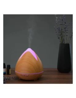 Cool Mist Ultrasonic Diffuser With 3 Pack Essential Oils Light Wood -Household Items Shop 865056160 4 720x928
