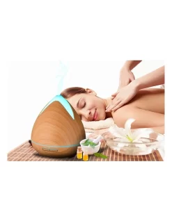 Cool Mist Ultrasonic Diffuser With 3 Pack Essential Oils Light Wood -Household Items Shop 865056160 6 720x928