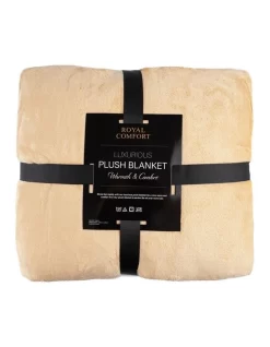 Large Throw Blanket In Camel