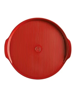 Emile Henry Ridged Pizza Stone Burgundy -Household Items Shop 865600930 3 720x928