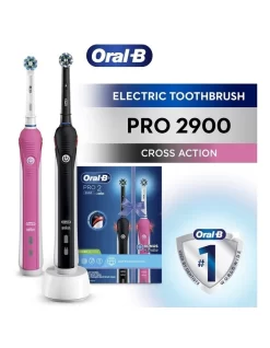 Oral B Pro2 His N Hers Dual Handle Electric Toothbrush Black/Pink 4987176075314 -Household Items Shop 865694440 4 720x928