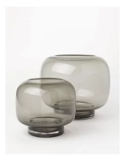 Torado Cased Colour Vase 23.5x23.5x20cm In Charcoal -Household Items Shop 865785880 3 720x928