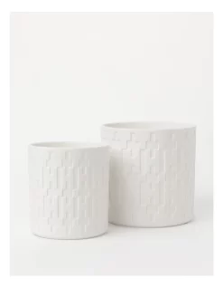 Paloma Ceramic Planter 11.7cm White -Household Items Shop 865792990 3 720x928