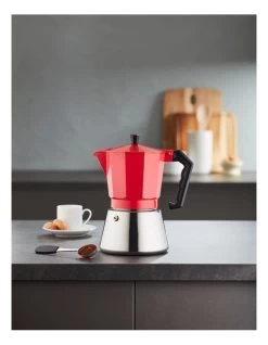 Induction Stainless Base Espresso 9 Cup Red -Household Items Shop 865929070 5 720x928