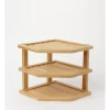 Bamboo 3 Tier Corner Shelf