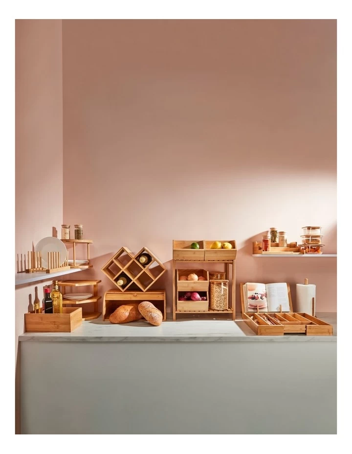 Bamboo 3 Tier Corner Shelf 6 Bamboo 3 Tier Corner Shelf - Image 4