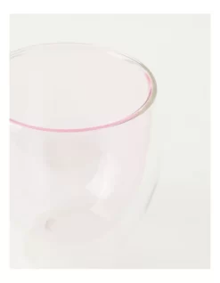250ML Set Of 2 Double Wall Glass Pink -Household Items Shop 866150290 4 720x928