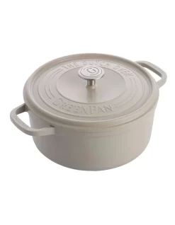Greenpan Featherweights 28cm/6.6L Casserole With Lid Taupe
