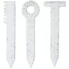 Handy Little Things Herb Garden Stakes Set Of 3 White Speckle