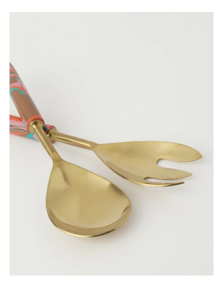 Ferraro Pink Marble Look Resin Serveware 4 Ferraro Pink Marble Look Resin Serveware - Image 2