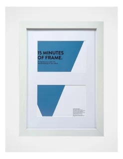 White Photo Frame A4/Double 10x15cm