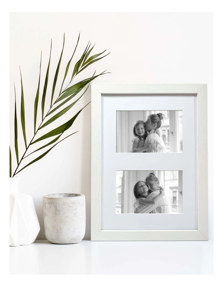 White Photo Frame A4/Double 10x15cm 4 White Photo Frame A4/Double 10x15cm - Image 2